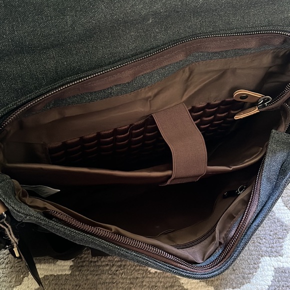 🆕 Vaschy Laptop Bag, NWT, Grey/Brown, Trendy - Picture 13 of 15